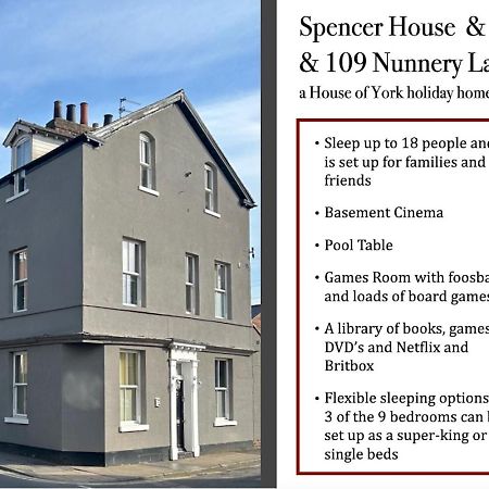 Вилла Spencer House & 107 & 109 Nunnery Lane Йорк Экстерьер фото